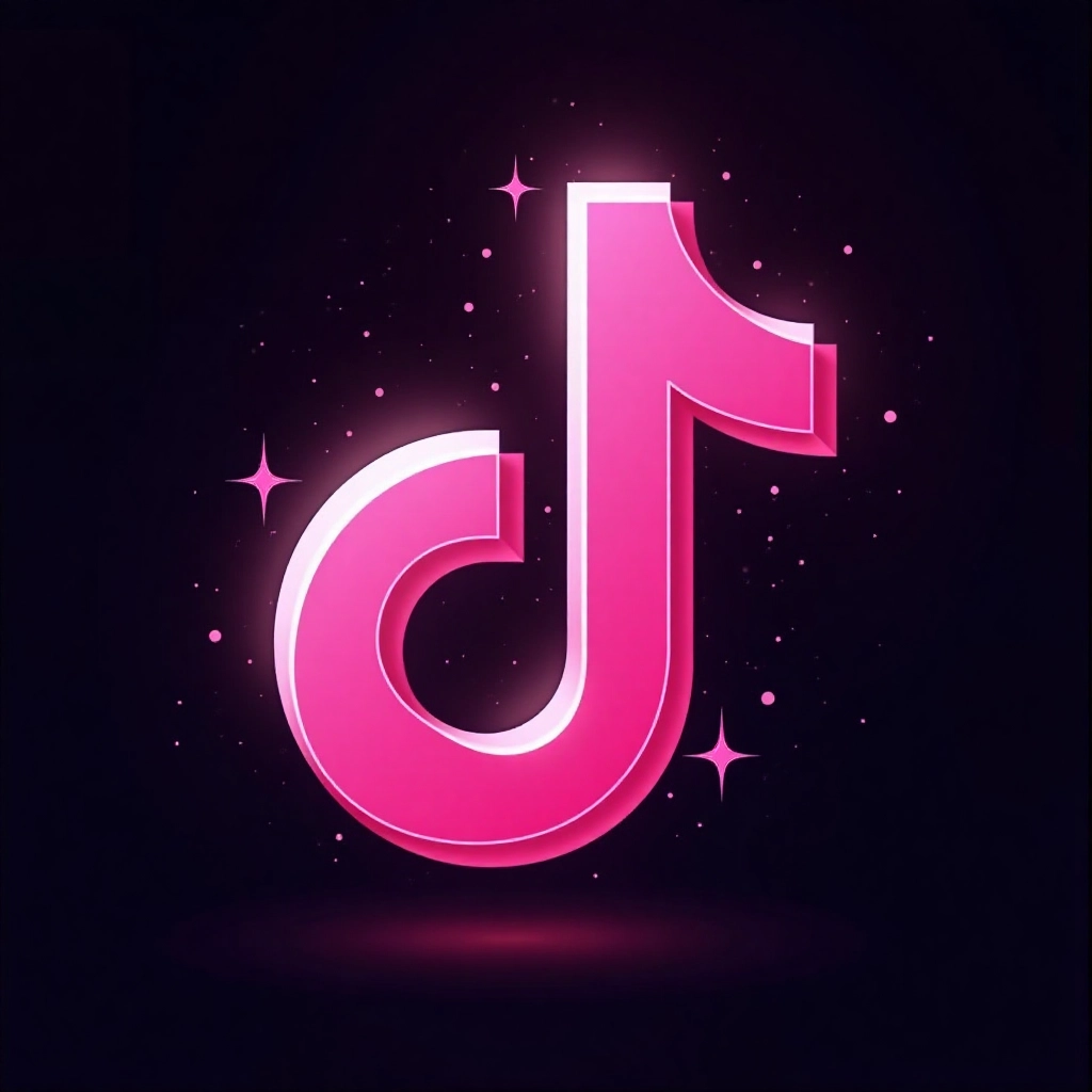 Shimmering TikTok Logo